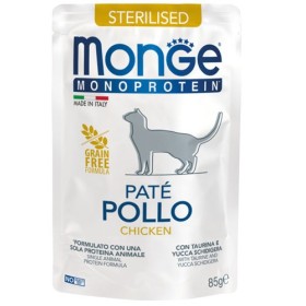 Monge naturale Superpremium Monoproteina Pisica sterilizate de pui GR. 85 Monge naturale Superpremium Monoproteina Pisica sterilizate de