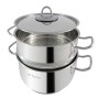 Tognana Vapor Set 3 Pezzi con Coperchio Cm. 22 Inox Steel Linea