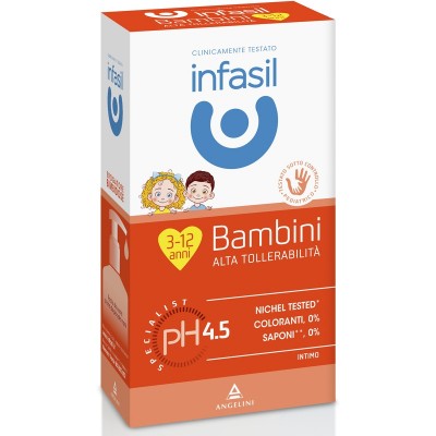 INFASIL DETERGENTE INTIMO BAMBINI 3-12 ANNI PH 4 5 ALTA