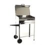 BARBECUE A CARBONE ACHILLE INOX CM. 50x40x90h