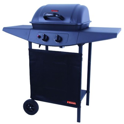 BARBECUES A GAS SANDRI ARGENTINA 2 FUOCHI ACCIAIO 5 KW.