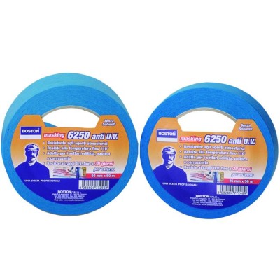 BOSTON NASTRO MASCHERA BLU PER ESTERNI MM. 25 MT. 50