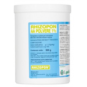 GOBBI RHIZOPON AA POLVERE REGOLATORE DELLA CRESCITA DELLE PIANTE gr. 500 GOBBI RHIZOPON AA POLVERE REGOLATORE DELLA CRESCITA DELLE