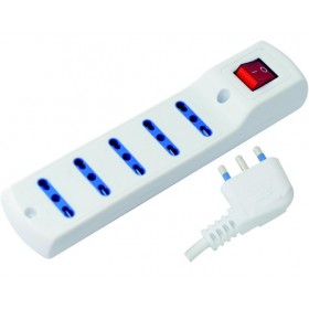 MULTI-SOCKET 5 PRIZE CU COMUTATOR. BIPASSO SP.90 16A
