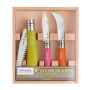 OPINEL AMBREIAJ DIN LEMN TRIO CUTITE DE GRADINA COLORATE