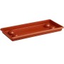 SOTTOFIORIERA RETTANGOLARE MEDITERRANEO TERRACOTTA CM. 100