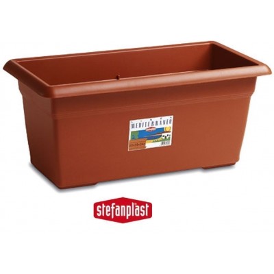 STEFANPLAST MARE DREPTUNGHIULAR PLANTATOR TERACOTA cm. 100