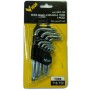 VIGOR SERIA CHIAVI UN BRUGOLA TORX 9 PC-URI CU SUPORT T10 - T50