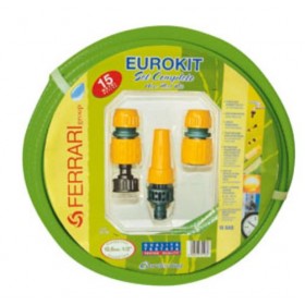 EUROKIT TUBO GOMMA RETINATO verde/giallo 1/2 POLL. MT.15