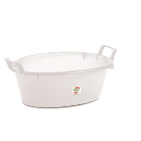 Bacinella In Plastica Ovale Neutra diam. cm. 80 lt. 75 Bacinella In Plastica Ovale Neutra diam. cm. 80 lt. 75