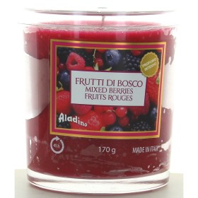 ALADINO LUMÂNARE PARFUMATĂ CU FRUCTE DE PĂDURE ÎN BICDE STICLĂ