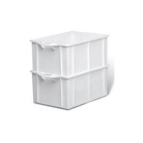 CASSETTA BIANCA ALIMENTARE SOVRAPPONIBILE CM. 63x44x33h. LT.65 CASSETTA BIANCA ALIMENTARE SOVRAPPONIBILE CM. 63x44x33h. LT.65