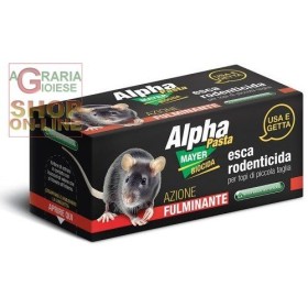 ALPHAMAYER PASTĂ DE MOMEALĂ RODENTICIDĂ  PRONTO UTILIZAȚI PENTRU ȘOARECII DE T MICIAGLIA GR. 10 BUC. 2 ALPHAMAYER PASTĂ DE MOMEALĂ RODENTICIDĂ PRONTO UTILIZAȚI PENTRU