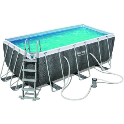 Piscina Bestway 56722 cu cadru Power Steel Rattan cm.