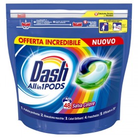 ECODOSI allin1 PODS de economisire a culorilor DASH 48 PODS