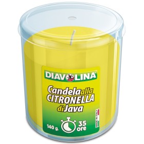 DIAVOLINA lumanare CITRONELLA DE GIAVA ÎN BICCHIERE 140 GRAME