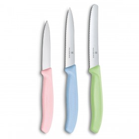Victorinox Set 3 Cuțite de bucătărie cu mânere verde deschis