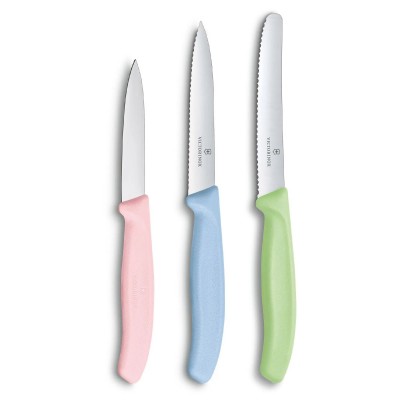 Victorinox Set 3 Coltelli da cucina con Manici light green