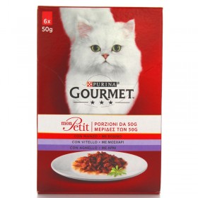 GOURMET MON PETIT 6 PORTIONIX50G CARNE DE VITĂ-AGNELLO-CARNE DE