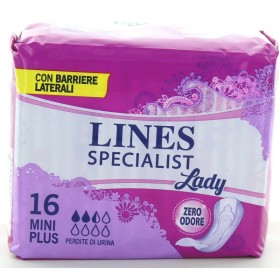 LINES SPECIALIST MINI PLUS 16 PEZZI ANTI-ODORE ASSORBENTI (EX