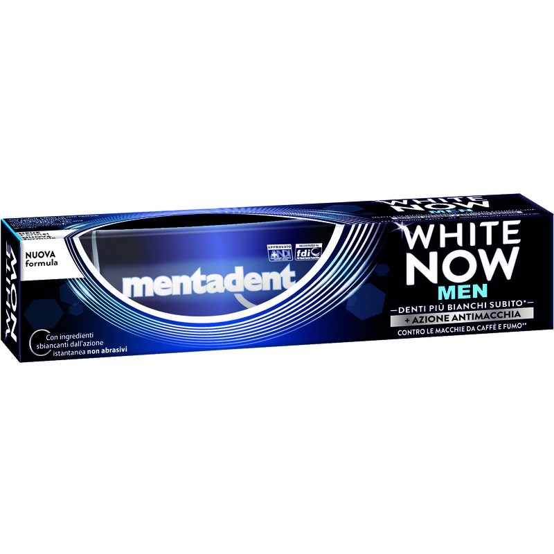 MENTADENT DENTIFRICIO WHITE NOW MEN AZIONE