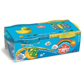 Dido 2 Barattoli Bis Glitter Pasta da Modellare Colore