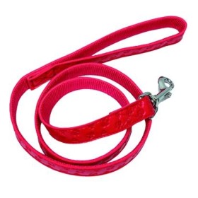 GUINZAGLIO BLINKY PENTRU CANI NAILON PLAT CU CARABINIER CM. 120