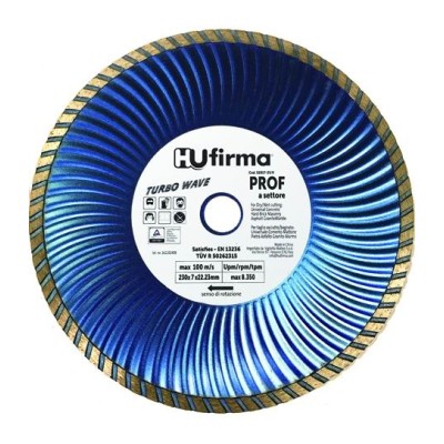 HU-FIRMAAMADISC NTATO TURBO-WAVE ALBASTRU FĂRĂ DIAM FLANȘĂ. MM.