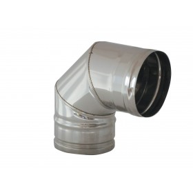 GOMITO INOX AISI 304 A 90 GRADI DIAM. 200