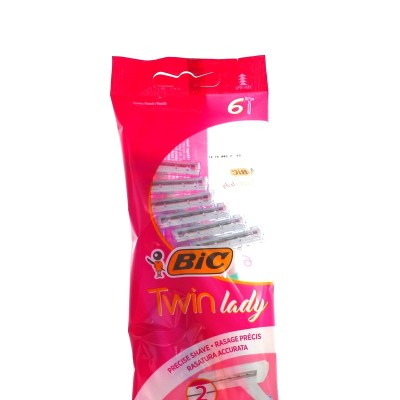 BIC RASOIO TWIN LADY 2 LAME SENSITIVE 6 PZ.