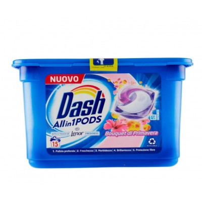 DASH ECODOSI DETERSIVO BUCATO LAVATRICE PODSALL 3 IN 1 BOUQUET