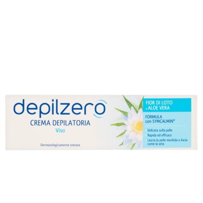 DEPILZERO CREMA DEPILATORIA VISO CON FIOR DI LOTO e ALOE VERA