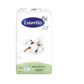 LAURELLA BIO COTTON ASSORBENTE SOTTILE GIORNO DISTESO 14 PZ