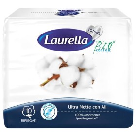 LAURELLA BIO COTTON ASSORBENTE ULTRA NOTTE 10PZ
