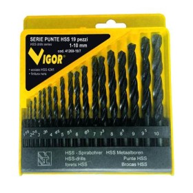 VIGOR SERIE PUNTE HSS SCAT.PLASTICA PZ.19 MM. 1-10
