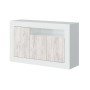 KIT CREDENZA BALTIK CON 3 ANTE BIANCO ANTICATO cm.144x42x87h.