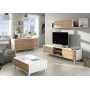 KIT CREDENZA CON 3 ANTE ZAIKEN BIANCO ROVERE cm.154x41x75h.