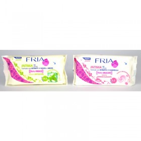FRIA 12 SALVIETTE INTIME TESSUTO BIODEGRADABILE PACCO ASSORTITO