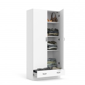 KIT ARMADIO FOCUS 2 USI 1 SERTAR ALB cm.79x35x170h.