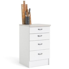 KIT CUCINA MOBILE CON 4 CASSETTI 45521 49 LZ BIANCO