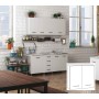 KIT CUCINA PENSILE CON 2 ANTE cm. 80x30x72h. BIANCO.