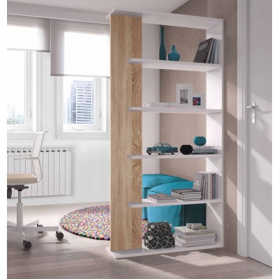 KIT BIBLIOTECA ALIDA WHITE ROVERE cm.90x25x180h.