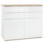 KIT CABINET 4 SERTARE SI 2 USI ALB ROVERE cm.120x50x102h.