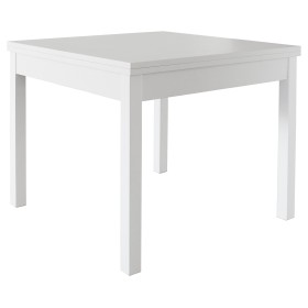 KIT TAVOLO cm. 90x90/180 LIBRO BIANCO FRASSINO