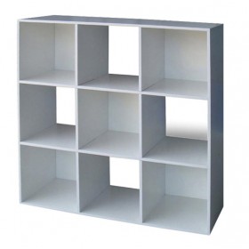 BIBLIOTECA MODELLO CUBO 9 ALB cm.91x91h.