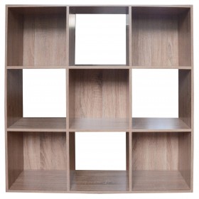 BIBLIOTECA MODELLO CUBO 9 ROVERE cm.91x91h.