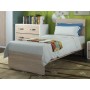 MODERN LINE SINGLE BED ELM cm. 85x200x98h.