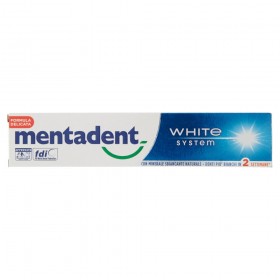 tija de pasta de dinti MENTADENT P75ML WHITE SYSTEM