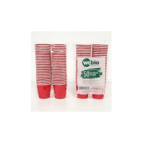 BICCHIERINI DI CARTA ROSSI PER CAFFE' ML. 75 PZ. 50