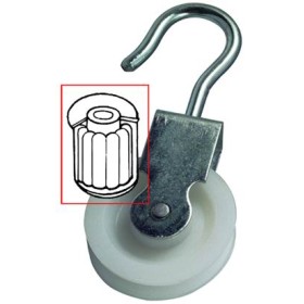 VIGOR SCRIPETE CU RULMENT GALVANIZAT PIVOTANT NYLON DIA. MM. 50.